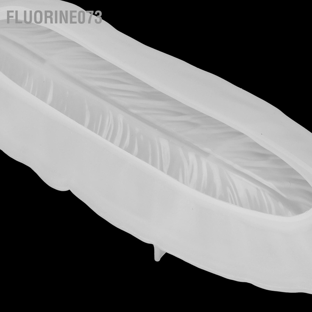 Fluorine073 Khuôn nhựa silicon lông vũ silicone hình khay cho hộp đựng đồ trang sức Quà tặng tự làm