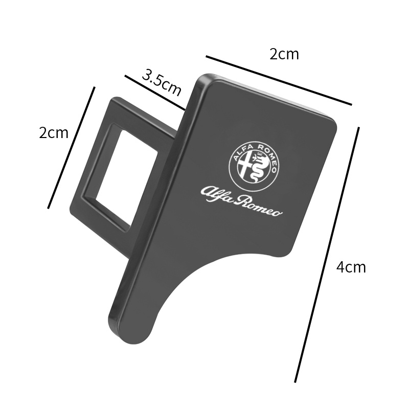 1 Khóa Dây An Toàn Bằng Kim Loại Màu Bạc Chất Lượng Cao Cho Alfa Romeo 159 147 156 giulietta 147 159 mito