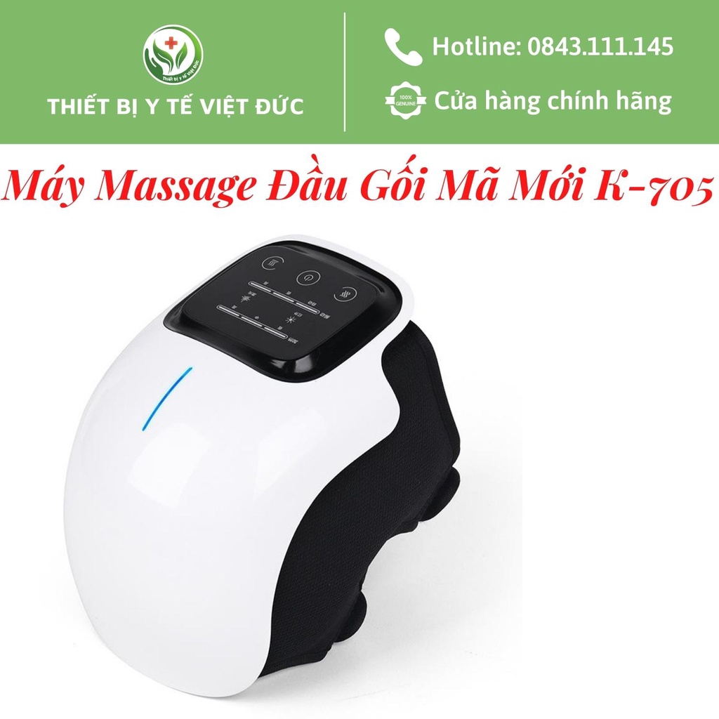 Máy Massage Đầu Gối - Máy Mát Xa Đầu Gối, Hỗ Trợ Giảm Đau Nhức Khớp Gối, Rung Tần Số Cao, Xông Hơi, Chườm Nóng Giảm Đau