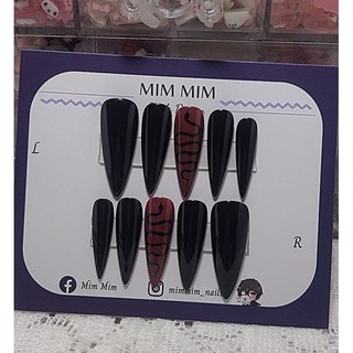 Nailbox thiết kế theo yêu cầu rắn đen cá tính