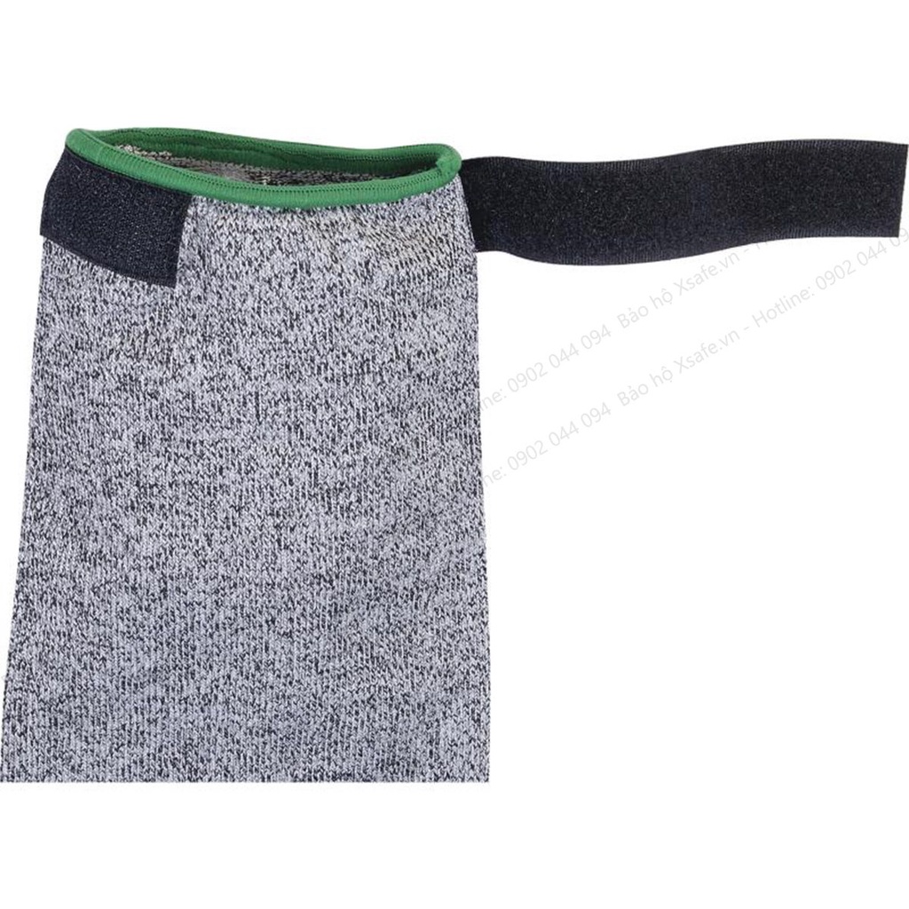 Ống tay bảo hộ DELTAPLUS ECONOCUT5M, chiều dài 55cm, dệt kim với lỗ xỏ ngón dày dặn, túi 1 cặp - chính hãng