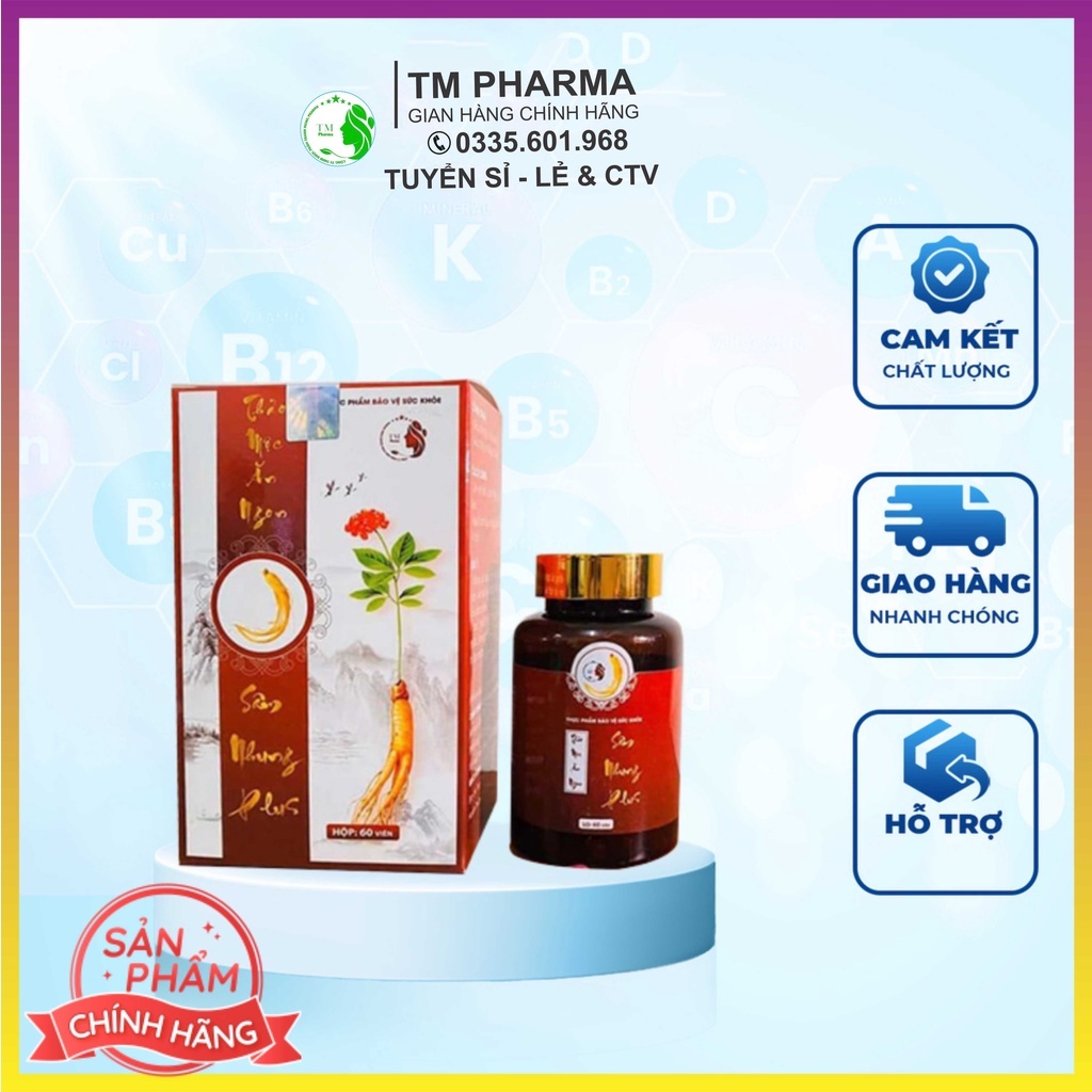Sâm Nhung Plus Tăng Cân (sản phẩm Chính Hãng) - Giúp Ăn Ngon Tăng Cân Ngủ Sâu Cải Thiện Hệ Tiêu Hoá - Tâng cân