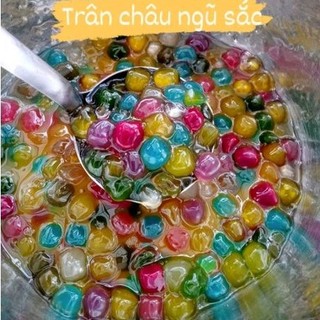 Trân châu ngũ sắc dùng trong chè trà sữa