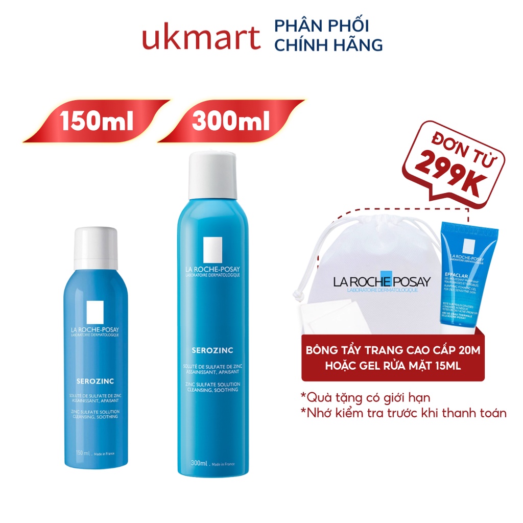 Xịt khoáng giúp làm sạch và dịu da La Roche-Posay Serozinc