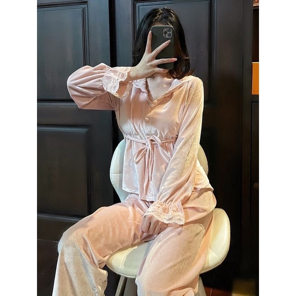 BỘ MẶC NHÀ NHUNG ẤM ULZZANG