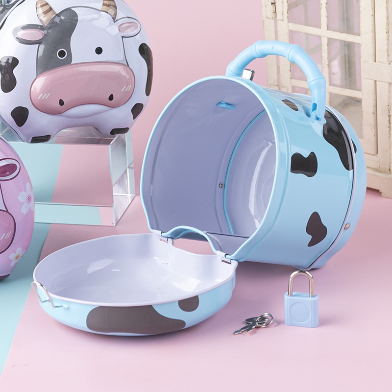 Khoá két sắt hình con bò sữa dễ thương cho bé