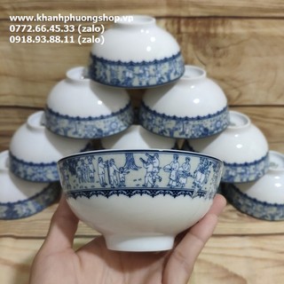 Bộ 10 chén cơm Vinh Quy Nhạt sứ Minh Long - bộ 10 chén cơm sứ minh long