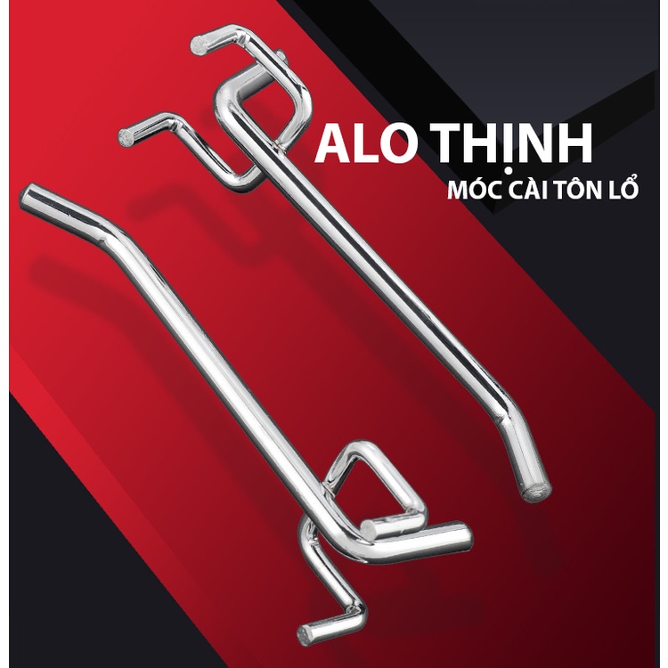 Móc 3 chân cài tôn lổ 10cm - Móc cài trên tấm tôn đột lổ dài 10cm