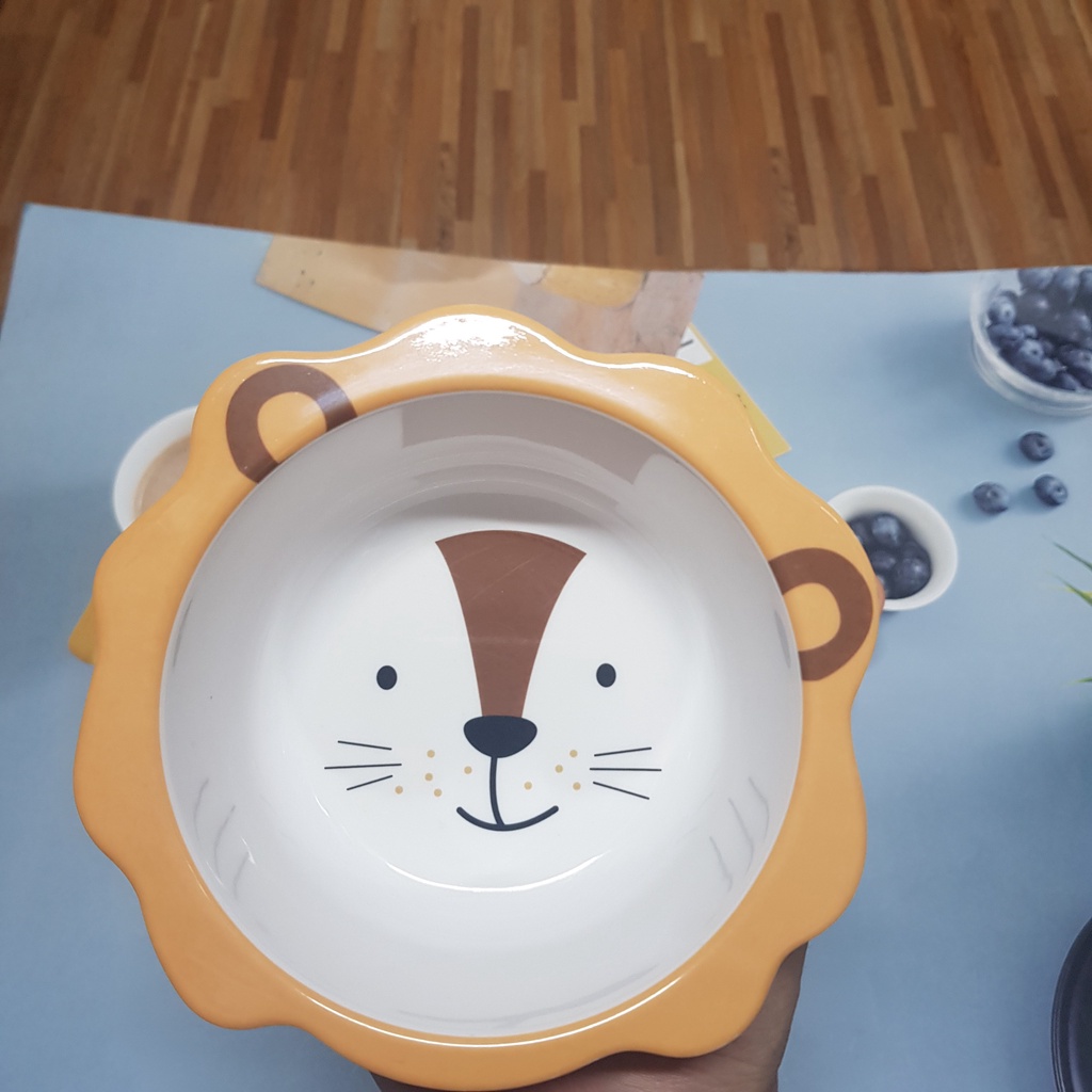 Bát Ăn Dặm Bằng Nhựa Hình Thú Hoạt Hình Dễ Thương Cho Bé Ăn Dặm Hermon