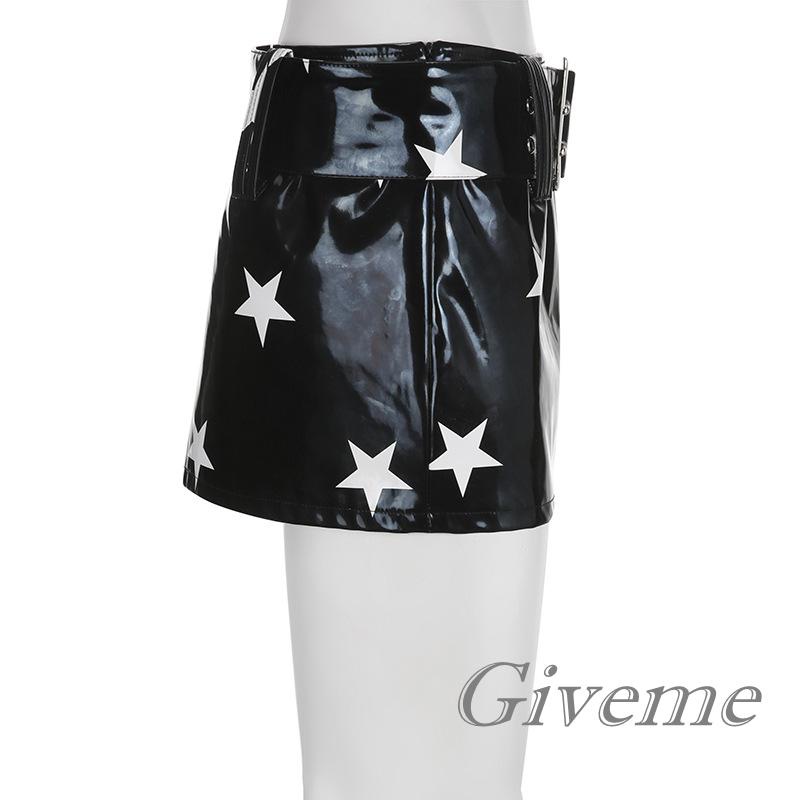 Chân Váy Da Dạng Quấn In Họa Tiết Ngôi Sao Thời Trang Xuân Hè Cho Nữ