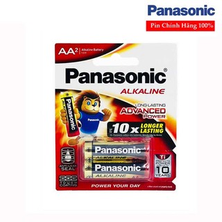Pin aa panasonic alkaline lr6t/2b loại vĩ 2 viên