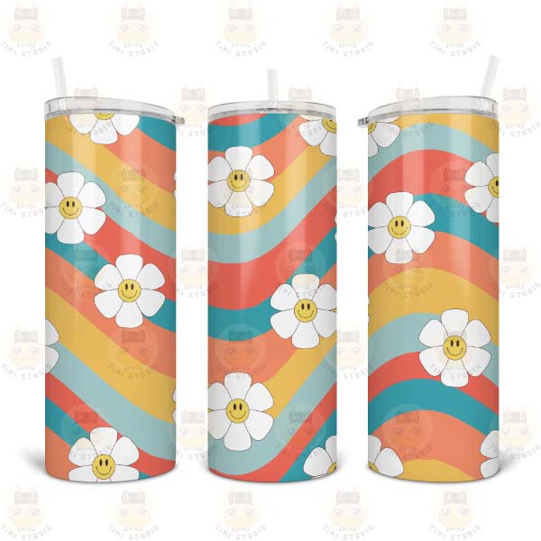 Bình Giữ Nhiệt Hình Hoa Cúc Mặt Cười - Ly Giữ Nhiệt Hình Hoa Cúc Mặt Cười - Cốc Giữ Nhiệt Hình Hoa Cúc Mặt Cười