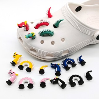 (3pcs Sticker 3D set shoe charms) Cá sấu rắn rồng- GẮN DÉP sandal cross DÉP SỤC, DÉP CÁ SẤU-AA84