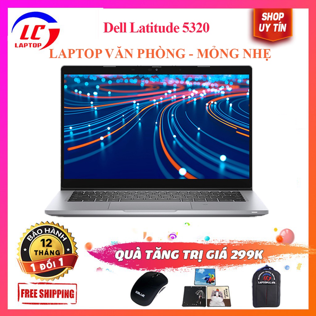 Dell Latitude 5320, Laptop Văn Phòng {Core i5-1135G7, RAM 8G, SSD 256G, VGA on Iris Xe G7, màn 13.3 inch Full HD IPS}