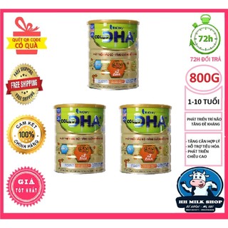 Set 3 lon sữa bột colos dha 0+, 1+ 800g