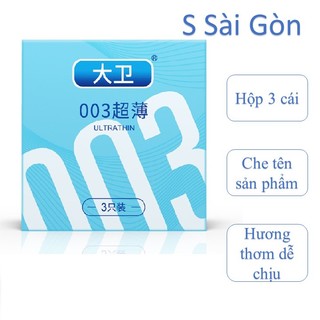 Bao cao su david 003 - hộp 3 cái