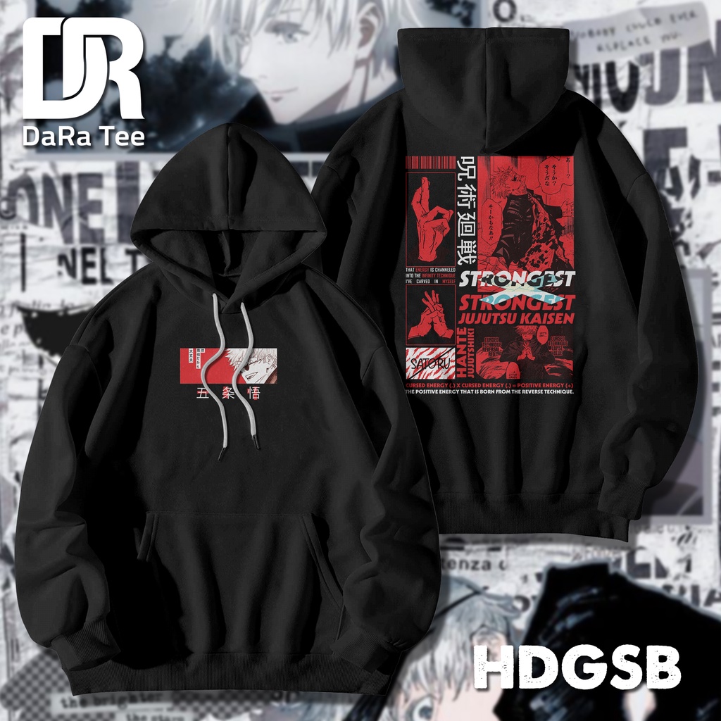 Hoodie Unisex Thiết Kế In Hình Jujutsu Kaisen (Gojo, Yuji, Megumi, Nanami, Nobara)