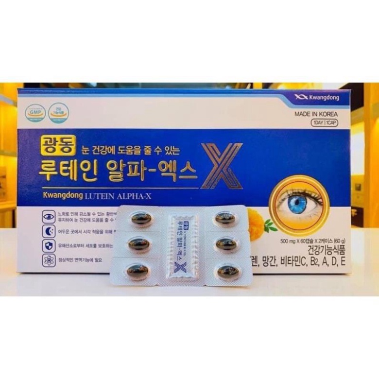 Viên Uống Bổ Mắt Kwangdong Hàn Quốc, Hộp 120 Viên, Bảo Vệ Sức Khỏe Đôi Mắt [ Hàng Mới Về ]