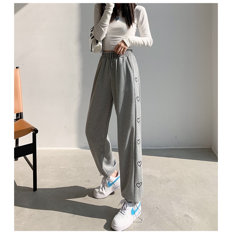 NRVP Quần Thể Thao Dài Dáng Rộng Phong Cách Thời Trang Hàn Quốc