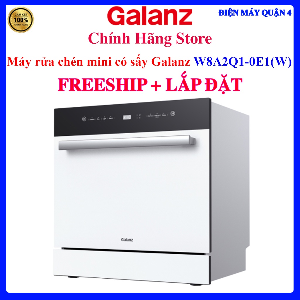 Máy rửa chén mini có sấy Galanz W8A2Q1-0E1(W)