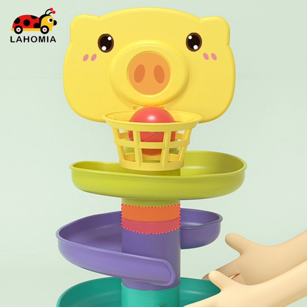 LAHOMIA Set đồ chơi tháp bóng lăn phát triển trí thông minh vui nhộn cho bé 2-4 tuổi