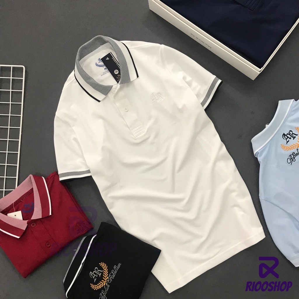 Áo polo nam, áo nam có cổ thun vnxk vải dày, đẹp, đơn giản, form regular, cao cấp, tay ngắn, big size RIOOSHOP RSP002