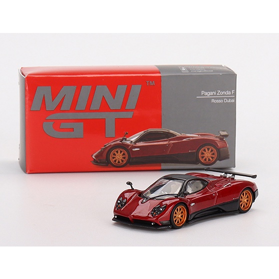 Mô hình ô tô Pagani Zonda F Rosso Dubai 1/64 MiniGT