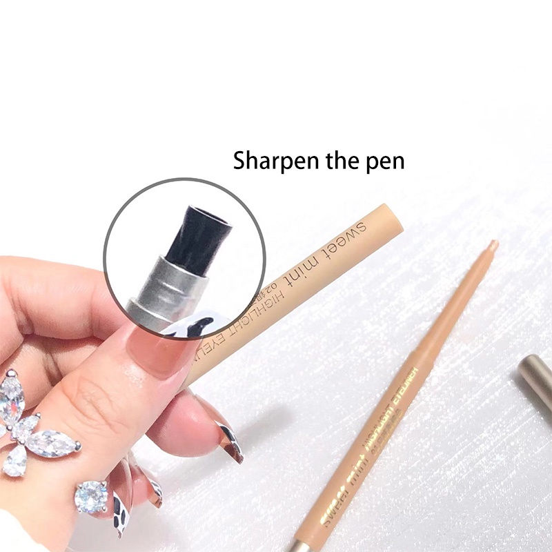 💖Phấn mắt bắt sáng màu trắng nhũ ánh ngọc trai lâu trôi chống thấm nước