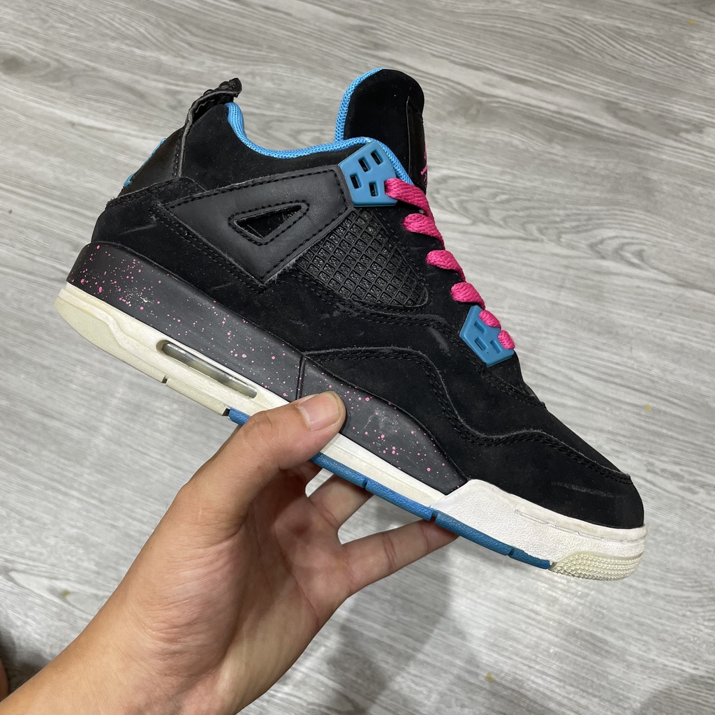 Giày 2hand Nike Air Jordan 4 Retro GS 'Black Vivid Pink' 487724 019 - SIZE 38 - 468