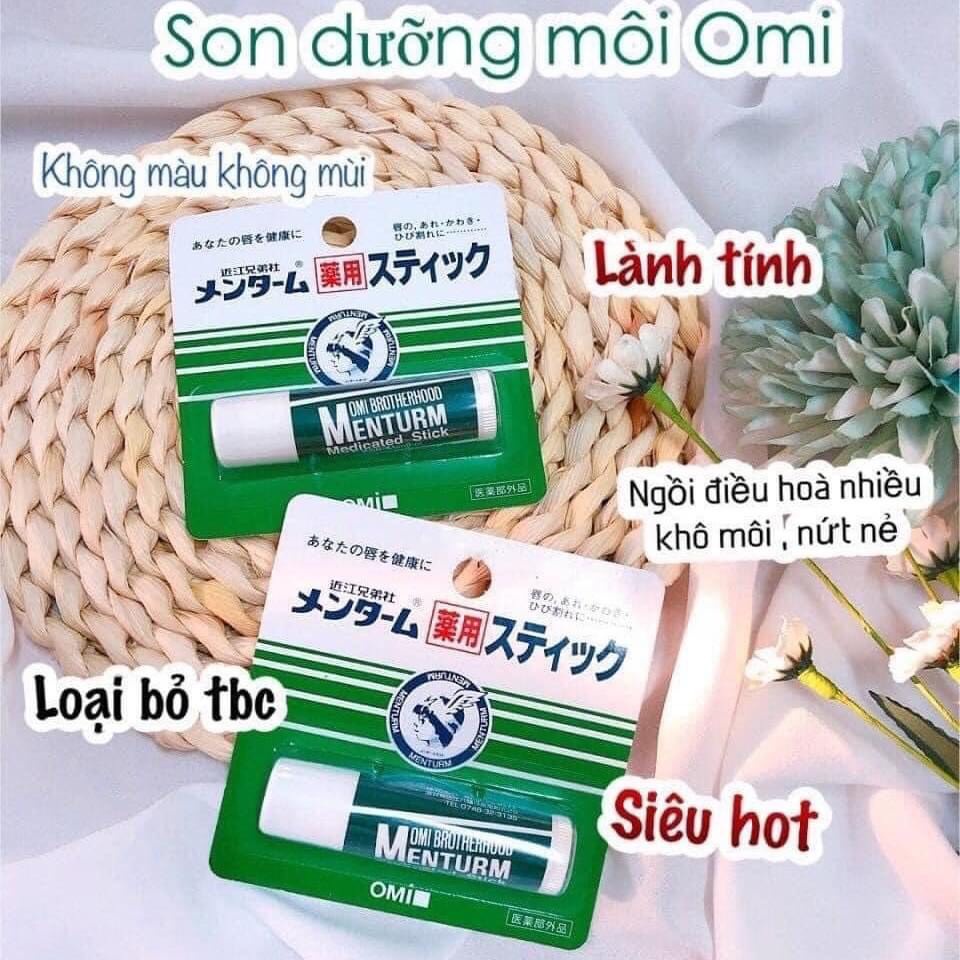 Son dưỡng môi Omi bạc Hà 4g - Nhật Bản