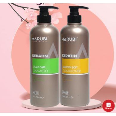Dầu gội Marubi keratin QH lactus seasonphục hồi hư tổn,giảm tóc gãy rụng 750ml chính hãng
