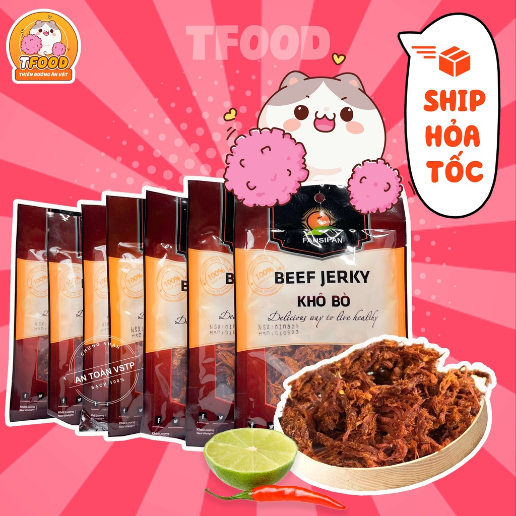 Khô Bò Sợi, Combo Khô Bò, Khô Gà Sợi Cay - T Food