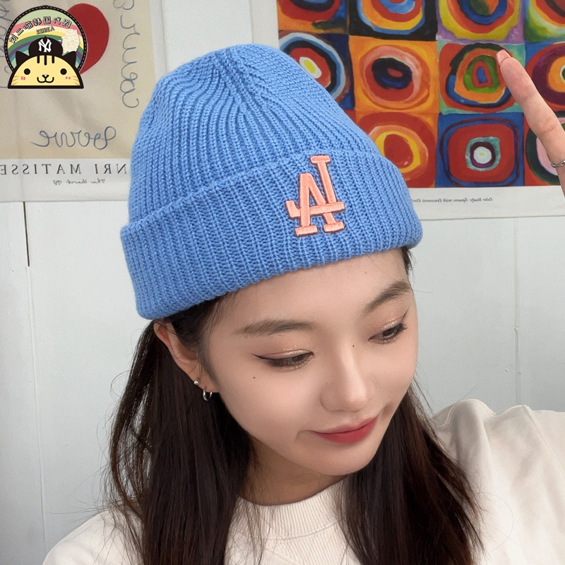 Mũ Len Beanie B LA Nam Nữ Hàn Quốc Phong Cách Hip Hop Mới Thời Trang 2022