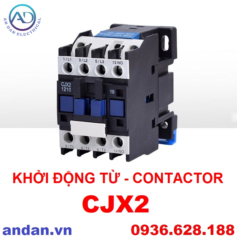 Khởi động từ AC Contactor CJX2-4011 CJX2-5011 CJX2-6511 CJX2-9511, Coil: 220VAC, 1NO+1NC, Công tắc tơ CJX2