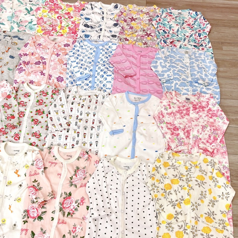 Body suit cho bé trai, bé gái 6-9 tháng  bộ liền thân, sleep liền tất vải cotton mềm mại zeeboo