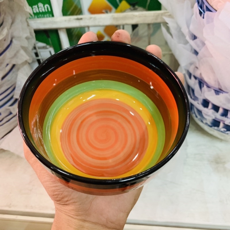 Chén cầu vồng gốm sứ ăn cơm 11.5cm