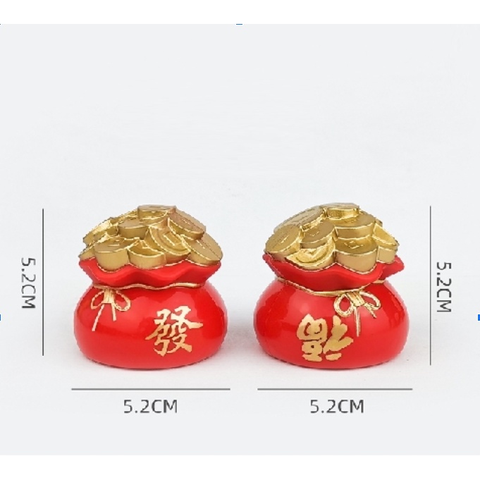 Hũ vàng trang trí bánh sinh nhật, hũ vàng nhựa trang trí