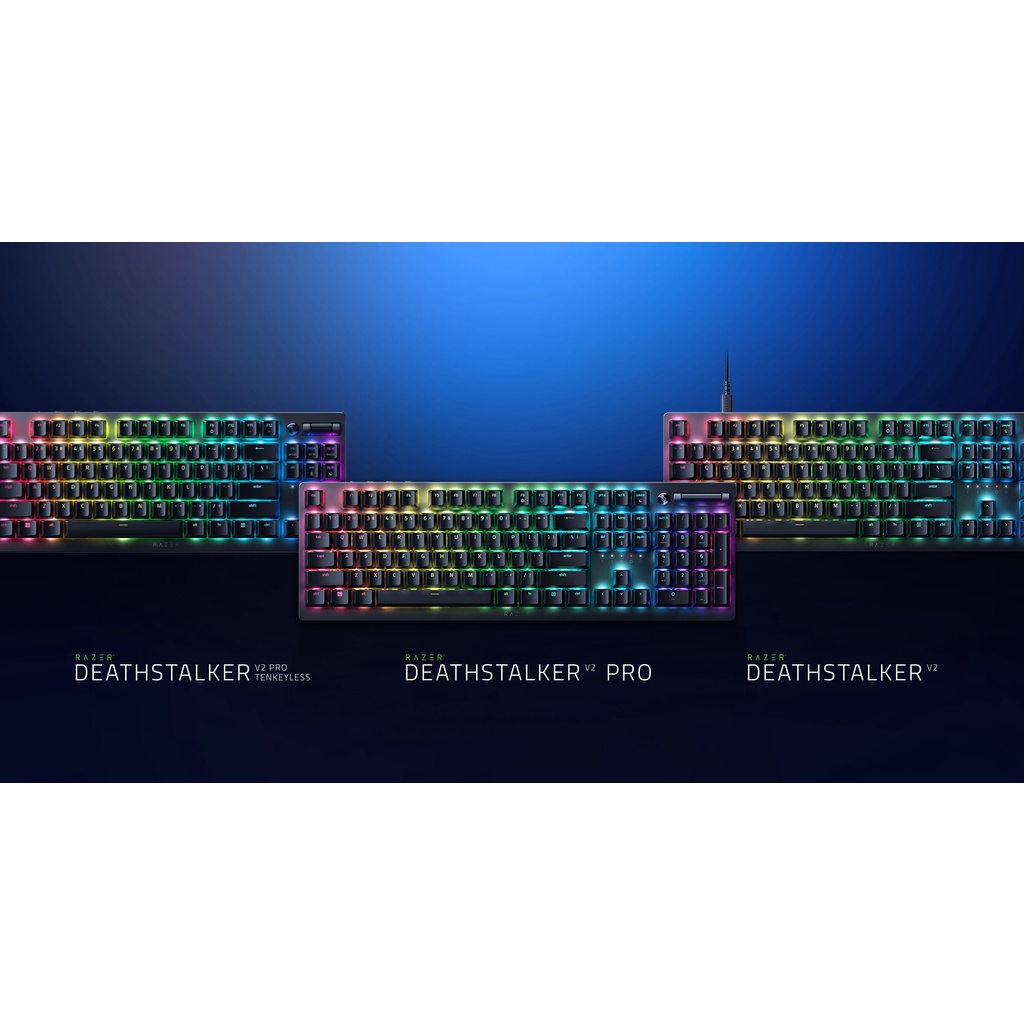 Bàn phím Razer DeathStalker V2 Pro/DeathStalker V2 Pro Tenkeyless-Wireless Low Profile Optical (Line
