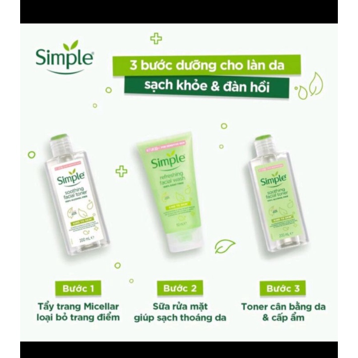 Nước Tẩy Trang Simple Micellar Cleansing Water 200ml