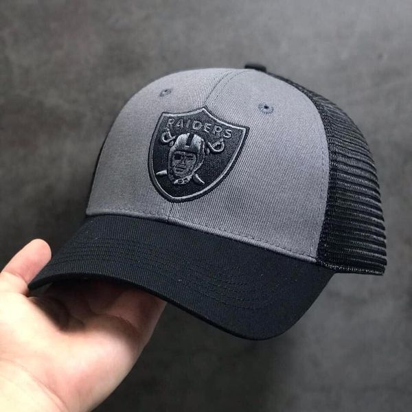 (Hàng VNXK) Nón kết, mũ lưỡi trai nam nữ RAIDERS phối lưới vải Kaki xịn siêu đẹp (Form đứng)
