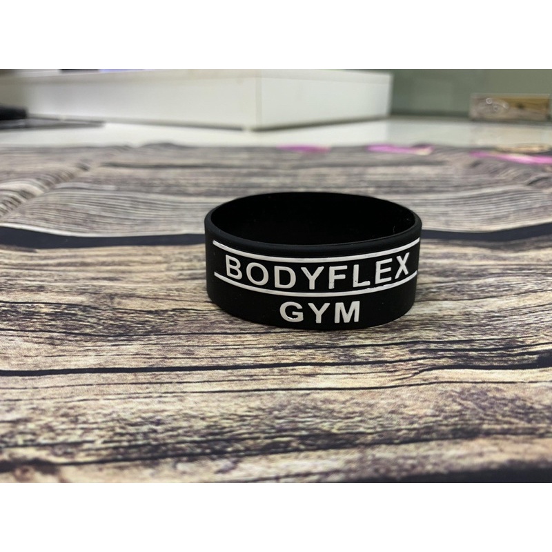 Vòng đeo tay cao su BODYFLEX GYM bản to đẹp khoẻ khoắn