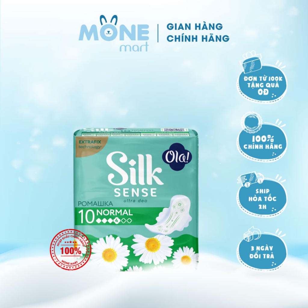 BĂNG VỆ SINH OLA ULTRA SIÊU THẤM HƯƠNG HOA CÚC DỊU NHẸ 10 MIẾNG