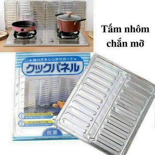 $ siêu hot$ Tấm bạc đứng chắn mỡ bao quanh bếp ga loại trơn - có hình - hàng đẹp rộng rãi