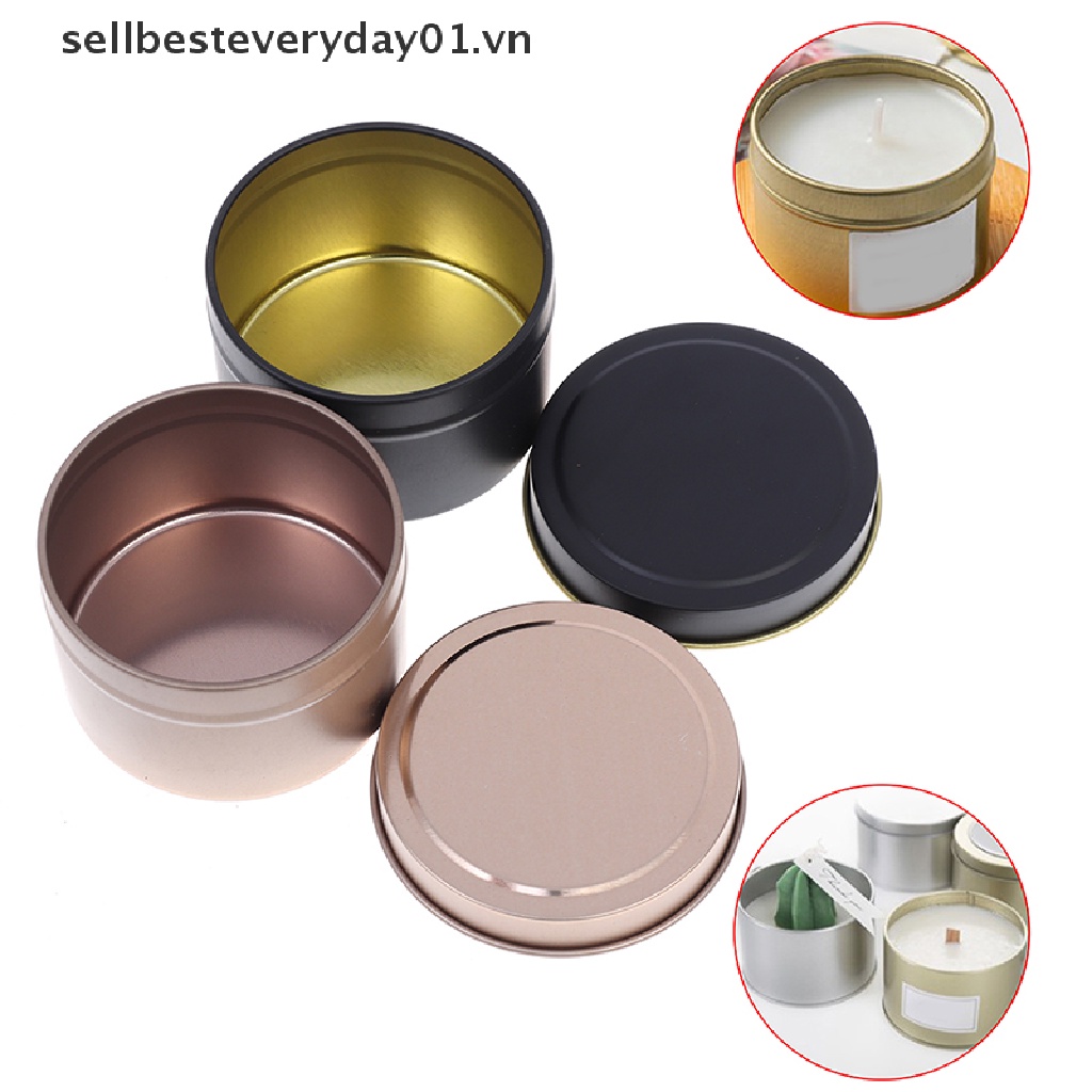 Hộp Thiếc Nhôm Tròn 4Oz Đựng Mẫu Thử Mỹ Phẩm DIY