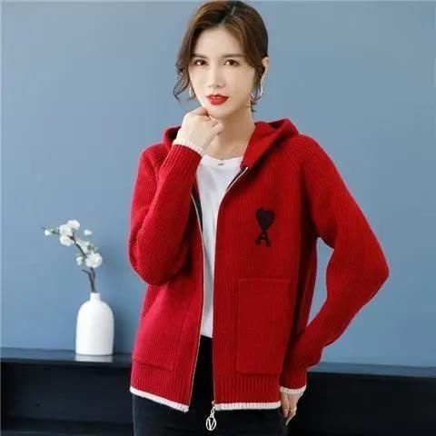 Áo Khoác Len Cardigan Có Khóa Kéo Thời Trang Xuân Thu 2022 Cho Nữ