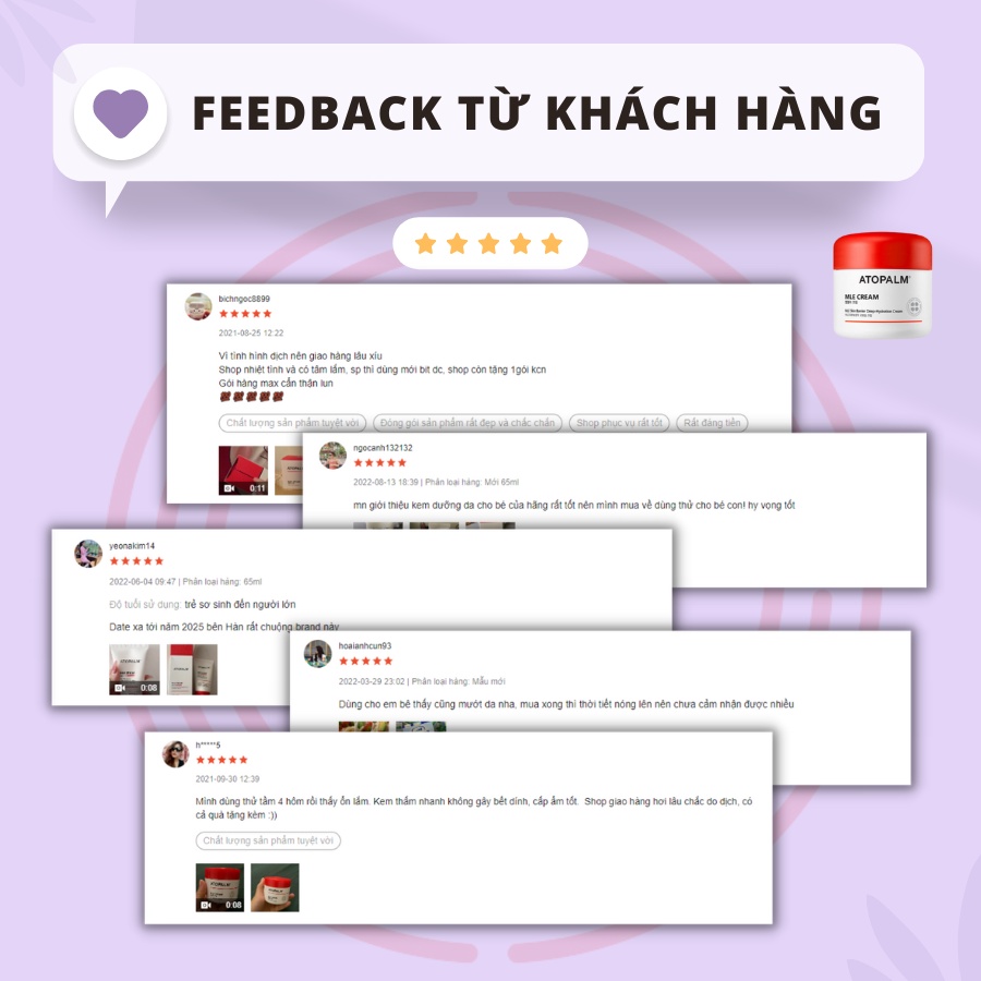 Kem Dưỡng Da Giảm Chàm Cho Bé ATOPALM MLE CREAM giúp dưỡng ẩm