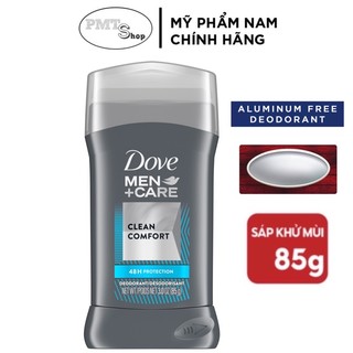 Lăn Sáp Khử Mùi Nam Dove Men Care Clean Comfort 85g (Sáp Trắng) không muối nhôm
