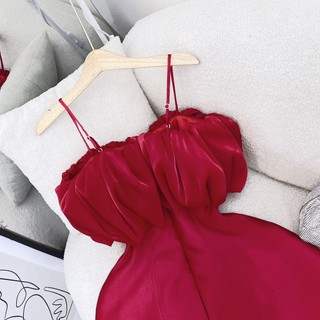 ĐẦM ĐỎ BÈO NGỰC PHỒNG 2 DÂY GẮN NÚT