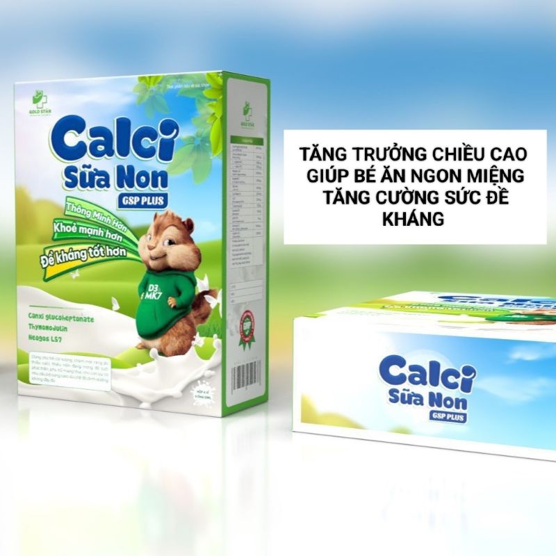 𝐂𝐀𝐋𝐂𝐈 𝐒𝐔̛̃𝐀 𝐍𝐎𝐍 𝐆𝐒𝐏 𝐏𝐋𝐔𝐒 bổ sung caxi, vitamin D3 K2MK7 giúp tăng trưởng triều cao ngừa táo bón và t