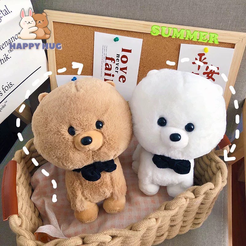 Chó Shiba nhồi bông, gấu bông chó mini, đồ chơi cho bé size 20cm  chất liệu bông gòn cao cấp - Happy Hug